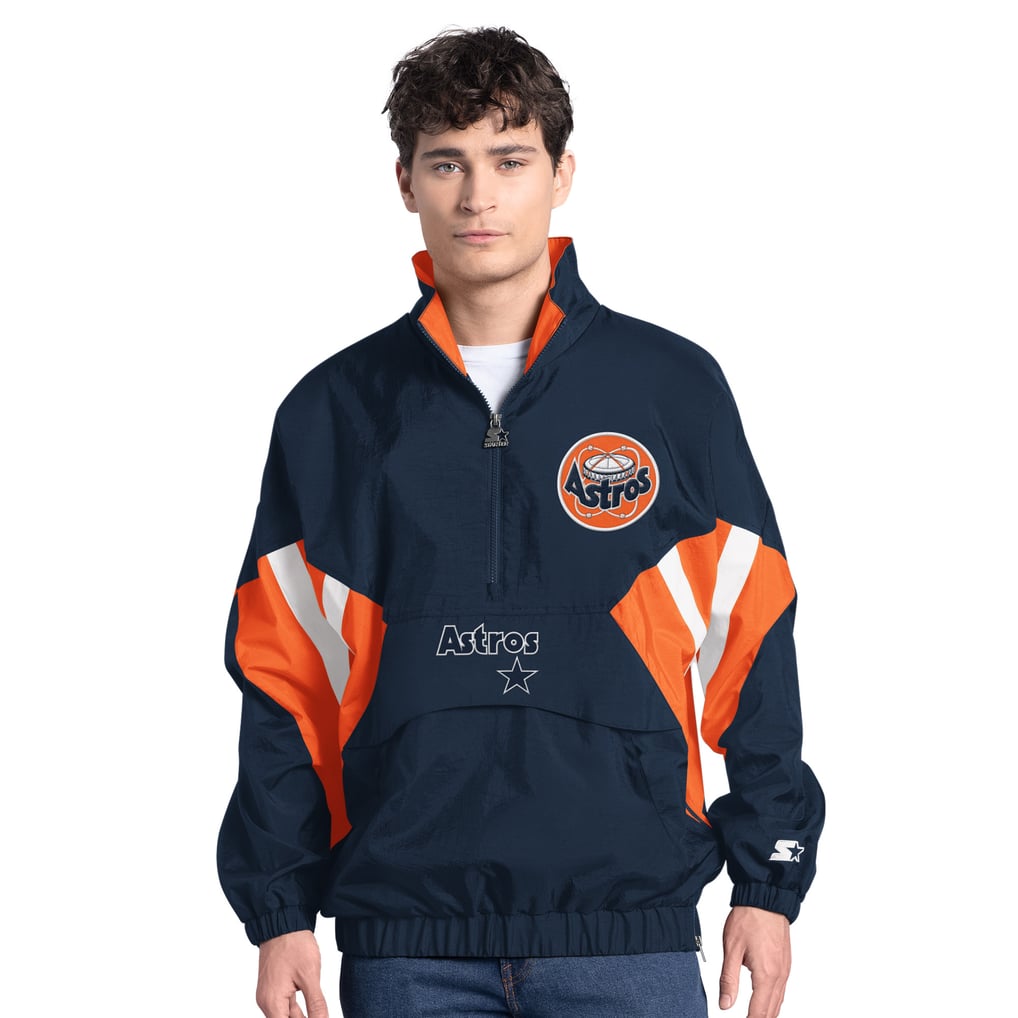  Houston Astros Starter Cooperstown Chief Half-Zip Pullover - Navy